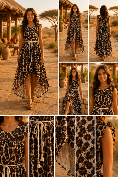 Robe Fille léopard tendance