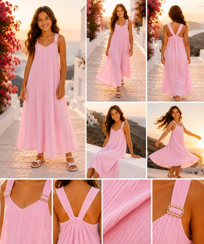 ROBE ROSE LONGUE BOHÈME CHIC – LE COUP DE CŒUR DE L'ÉTÉ