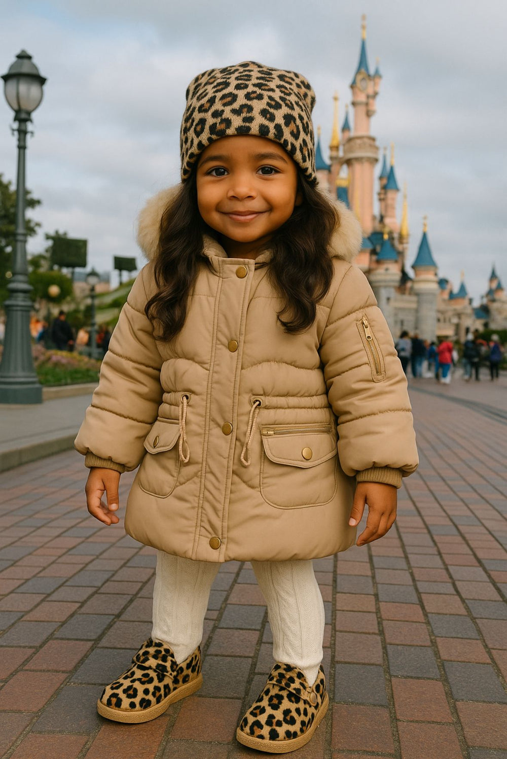 Doudoune Fille Hiver Chaude – 1 à 5 ans