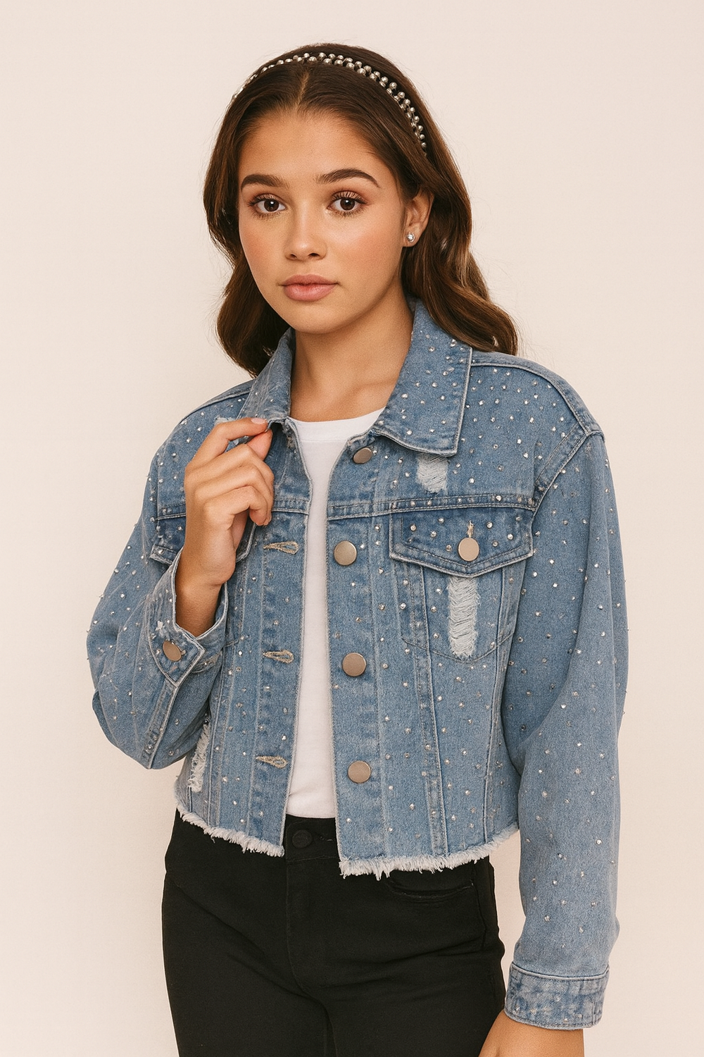 Veste denim oversize jeans