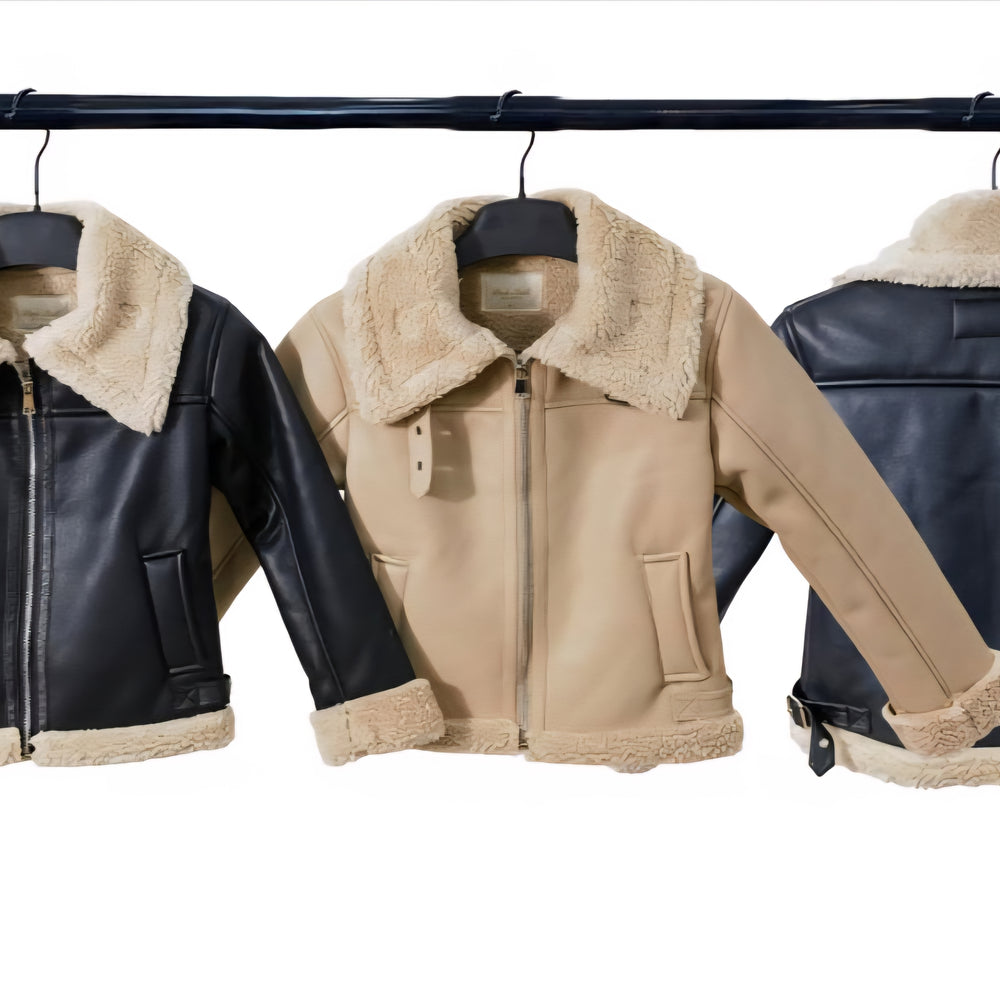 
                      
                        Veste Aviateur Fille – Simili Cuir & Doublure Fourrure Chaude
                      
                    
