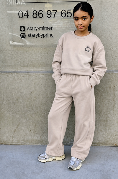 Ensemble Tendance 2027 Jogging 3 COLORIE fille ATELIER PARIS – Sweat oversize & pantalon large | Mode enfant 8 à 16 ans