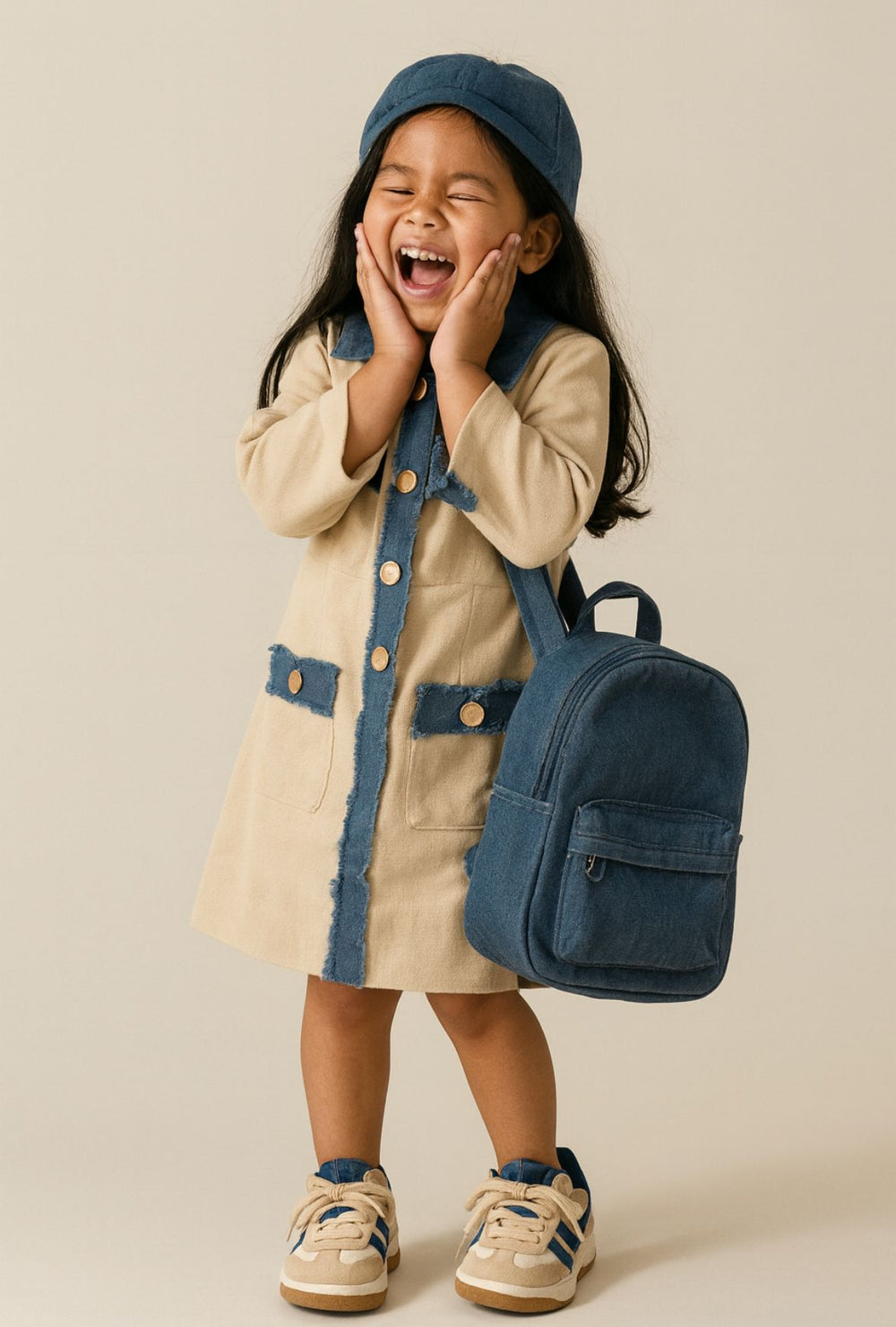 Robe effet jeans