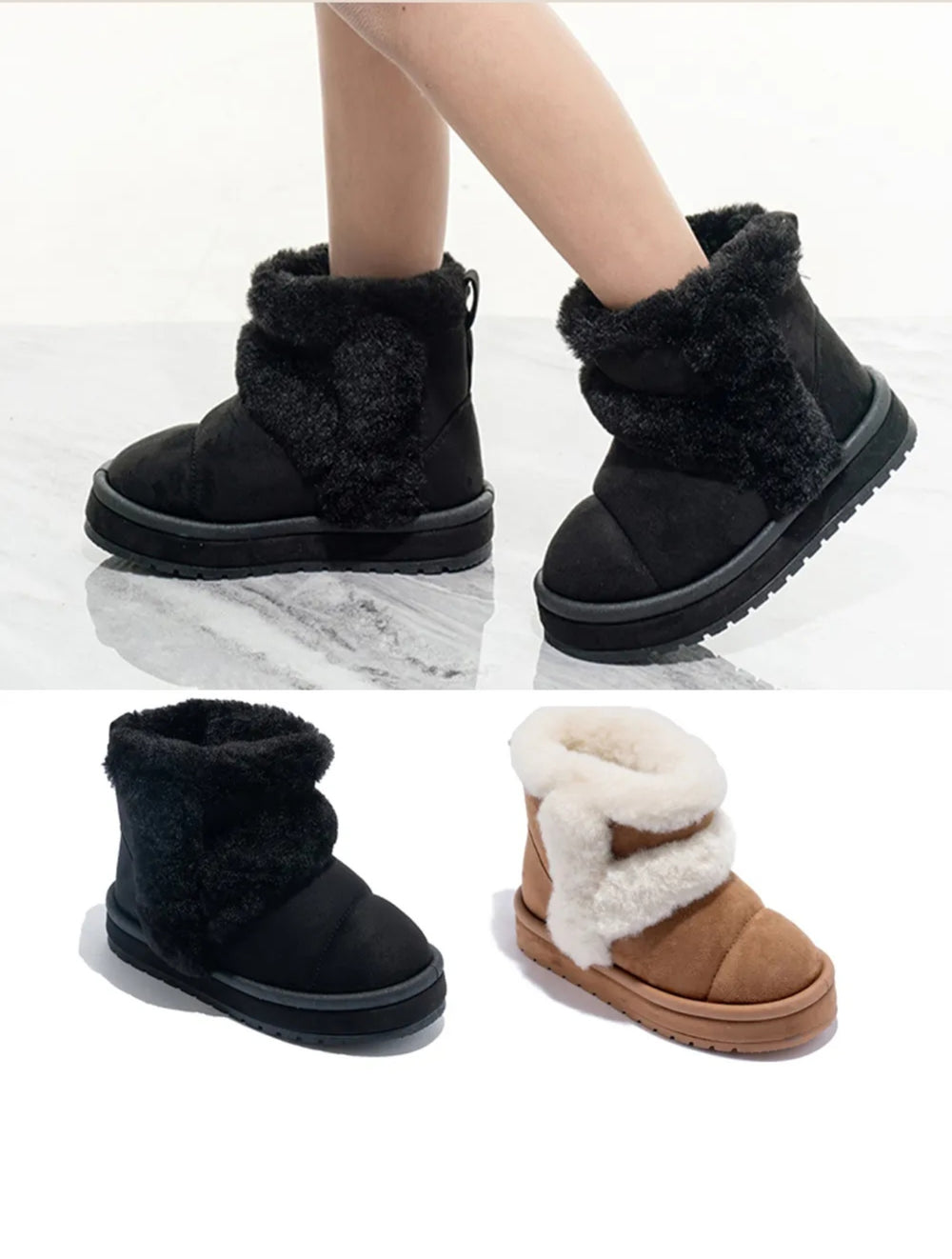 BLACK FRIDAY !!! Bottine Camel Fourrure Retournée – Edition Cocoon