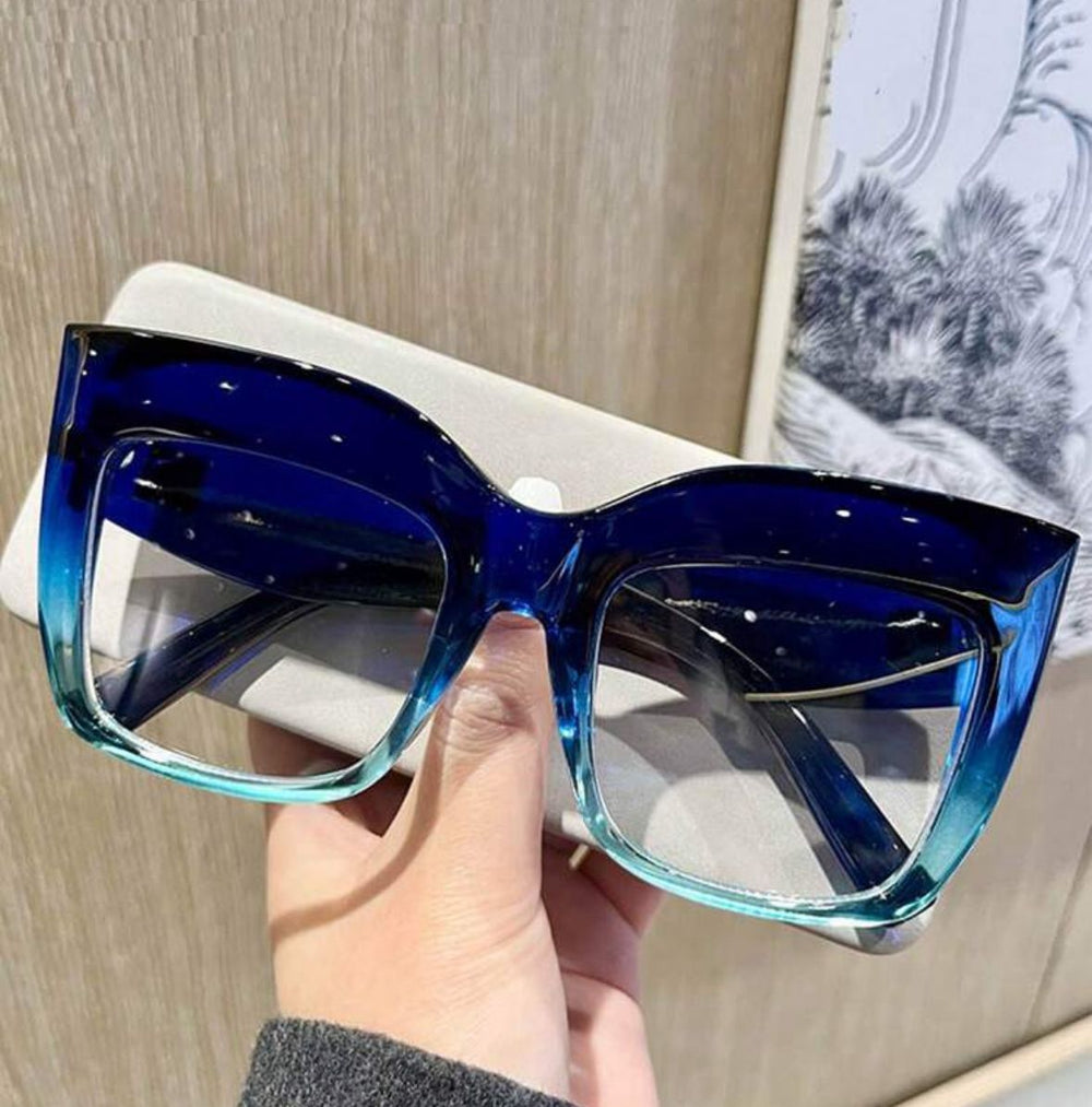Lunettes Dégradées Bleu Océan – Style Luxe Vacation Mood
