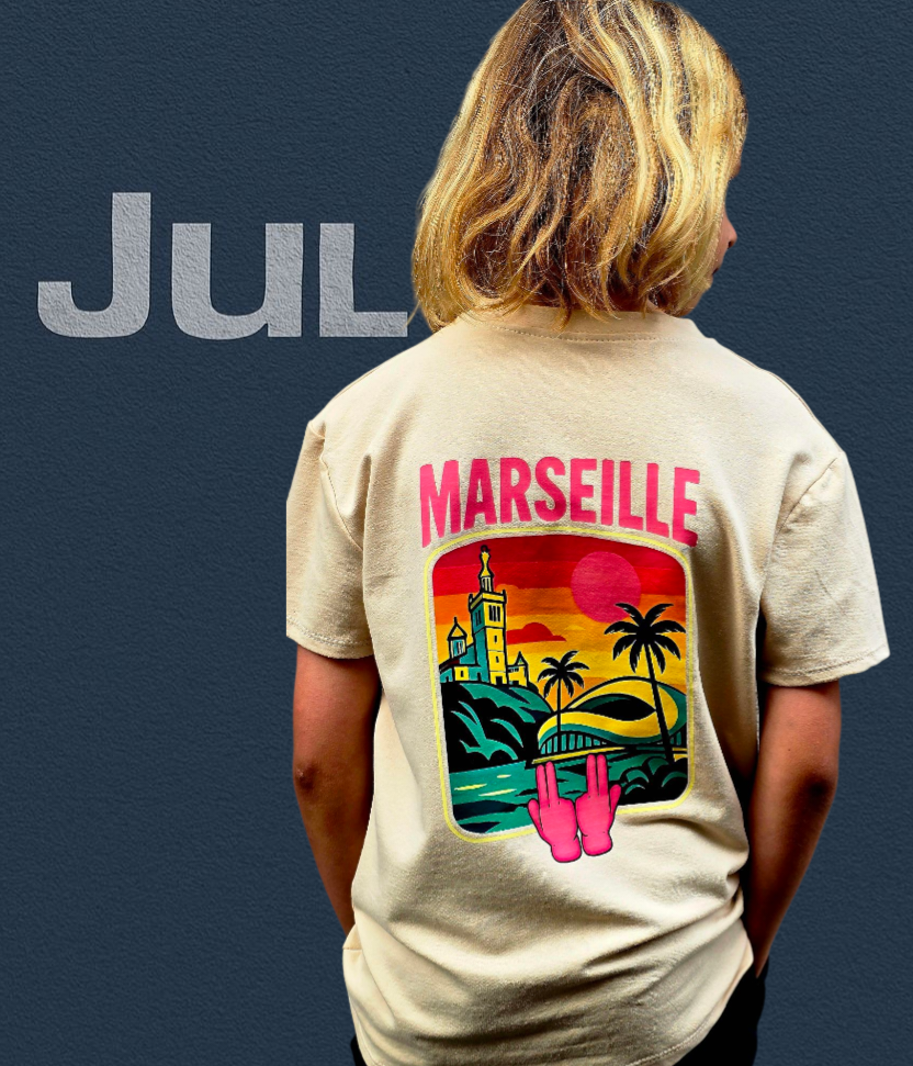 T-shirt Marseille Sunset – Édition Street Style