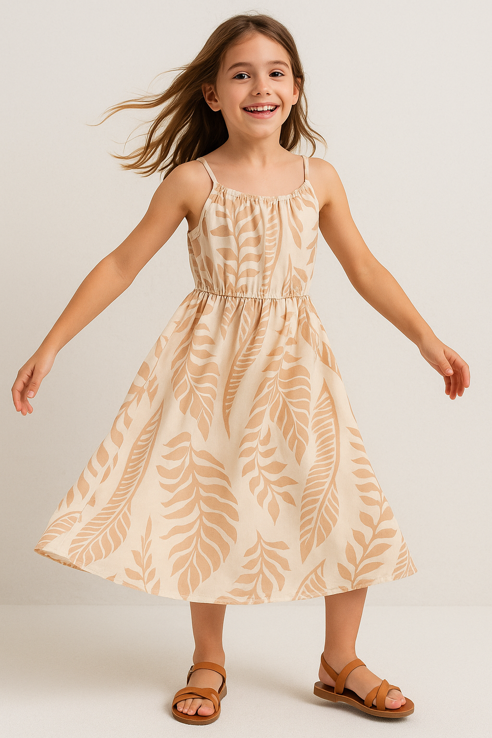 Robe d'été feuillage