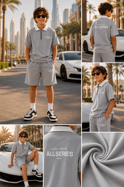Ensemble garçon été ultra stylé  🔥 dernières tailles Gris