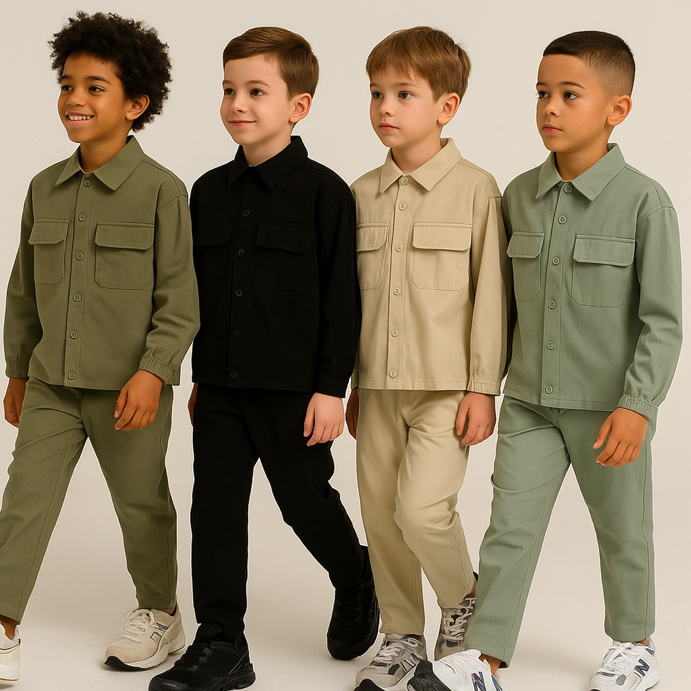 Ensemble Chemise Cargo Garçon