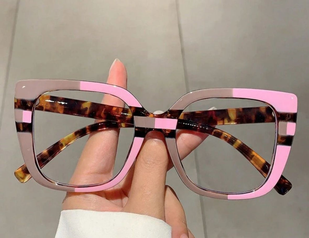Lunettes “Pink Tortoise Cat-Eye”