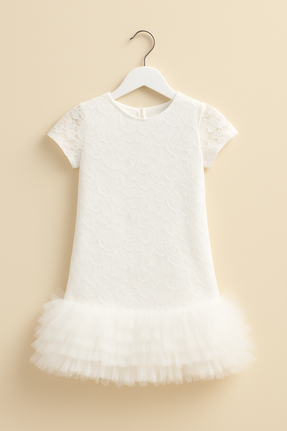 Robe tutu en dentelle blanche