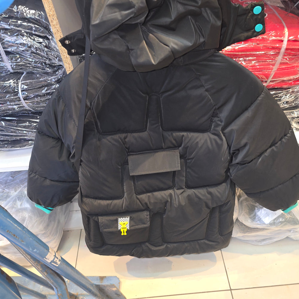 
                      
                        Doudoune Noire & Turquoise Fille | Chaude & Tendance | Hiver 2025
                      
                    