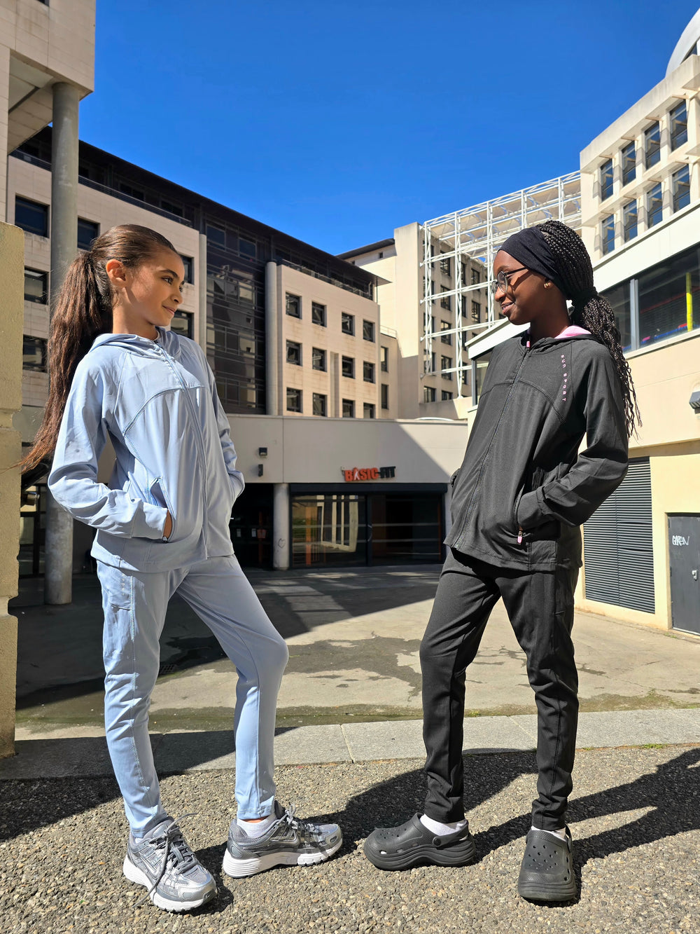 Ensemble Jogging Fille 2 pièces (Veste à capuche + Legging)